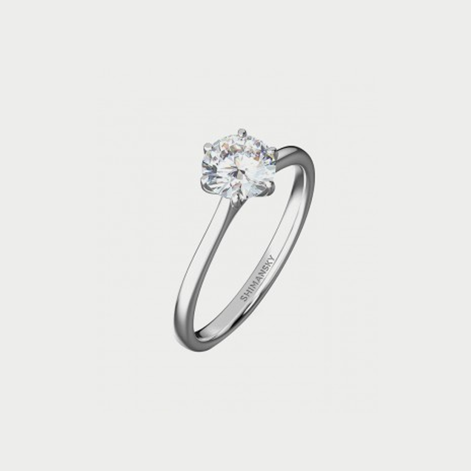 Platinum and diamond ring