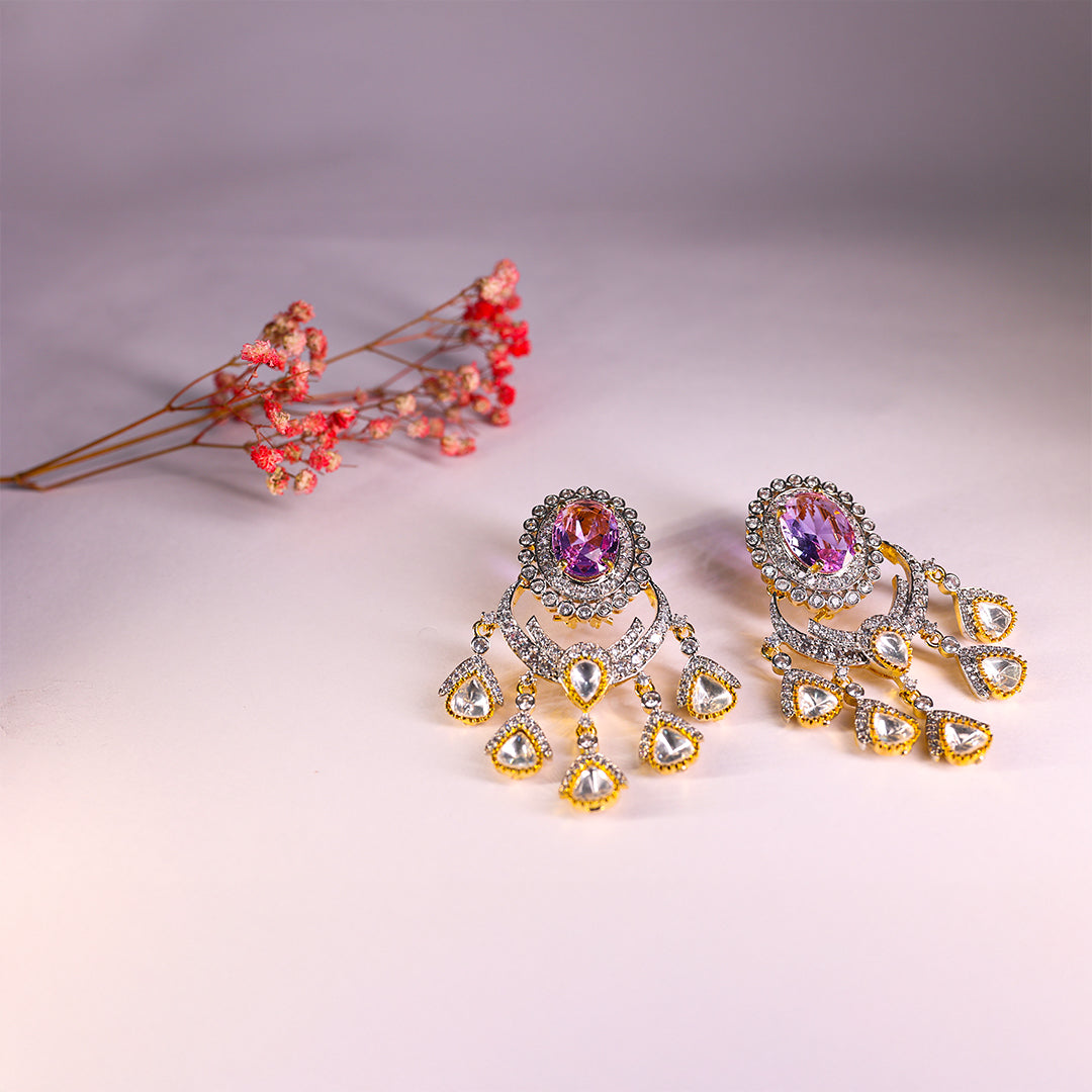 Gul-e-Chaand earrings