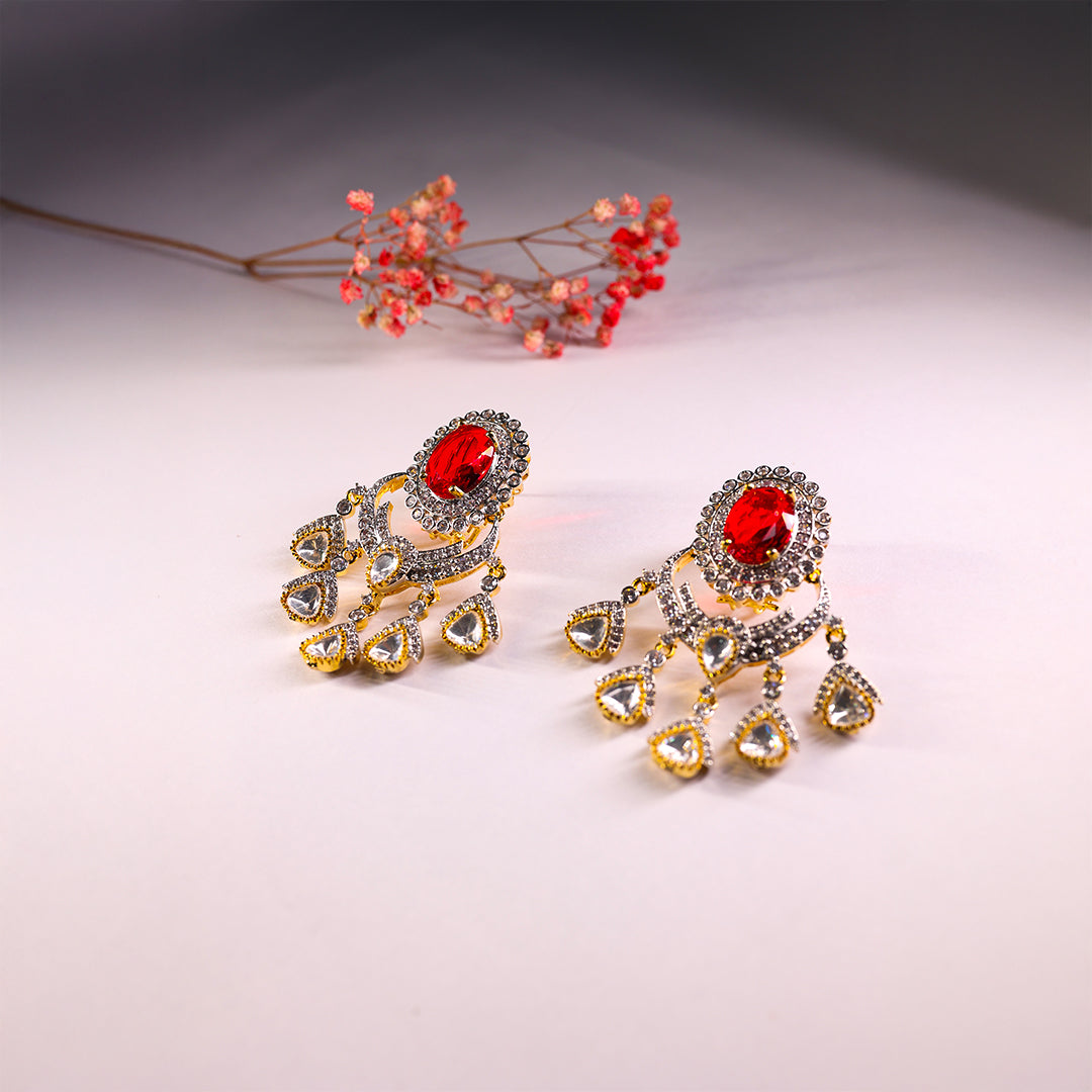 Gul-e-Chaand earrings