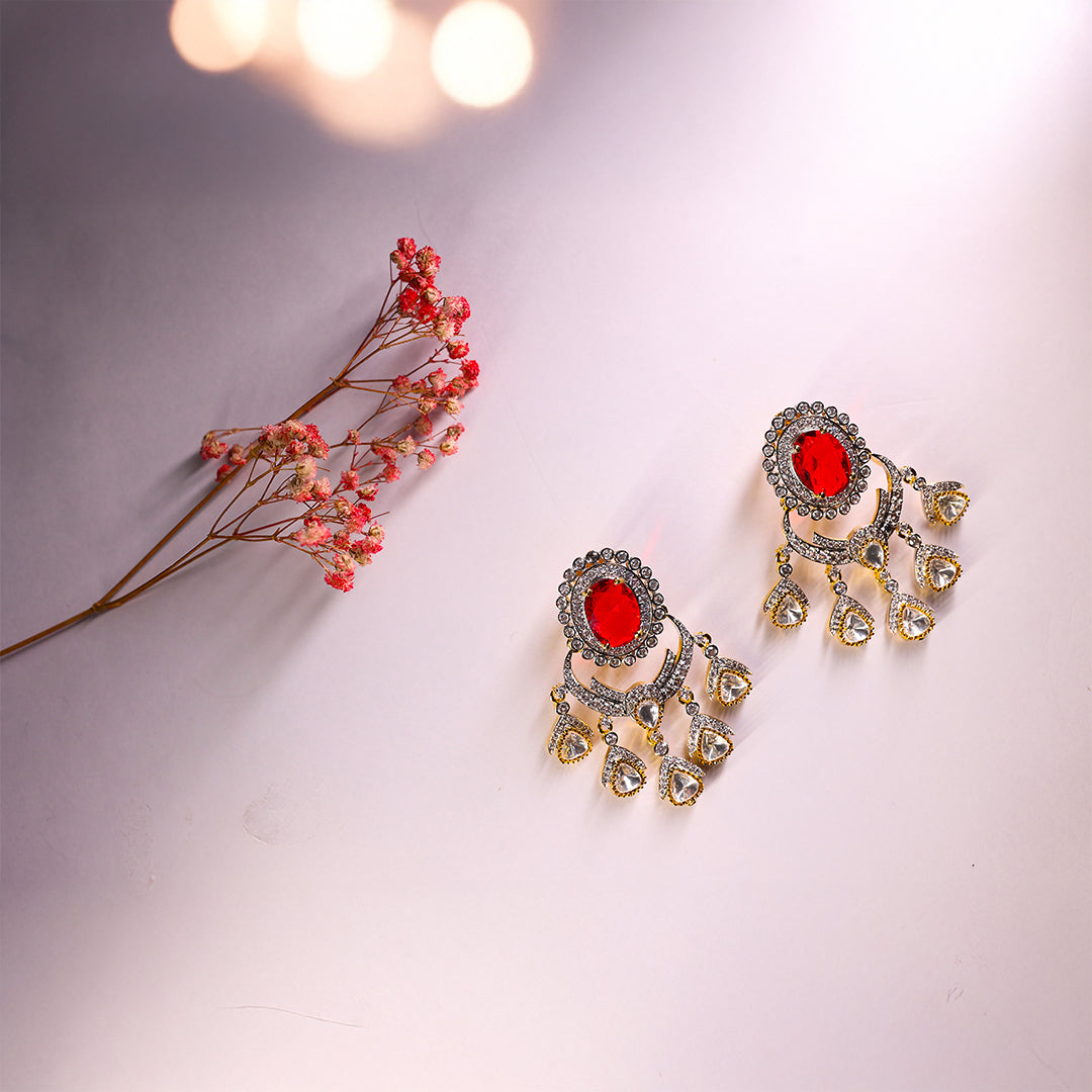 Gul-e-Chaand earrings