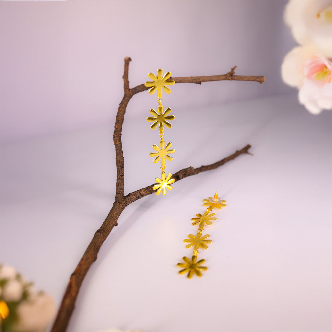Floral Drop Dangles