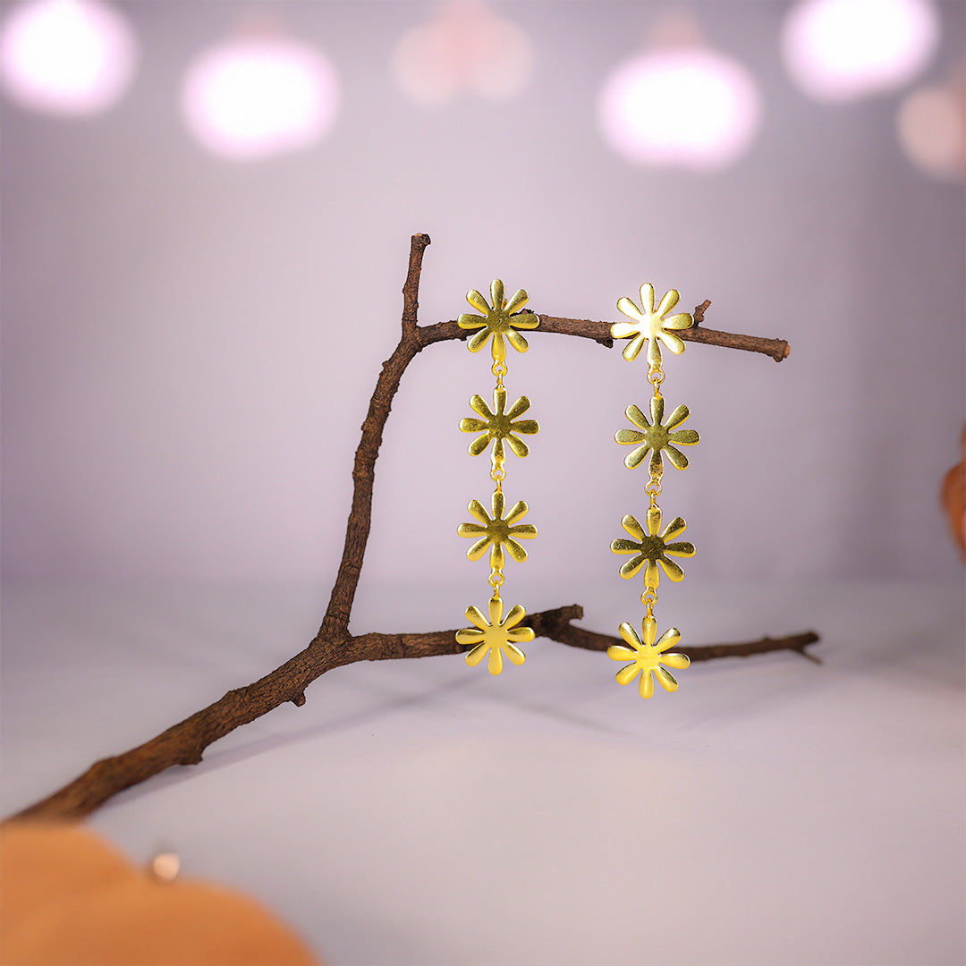 Floral Drop Dangles