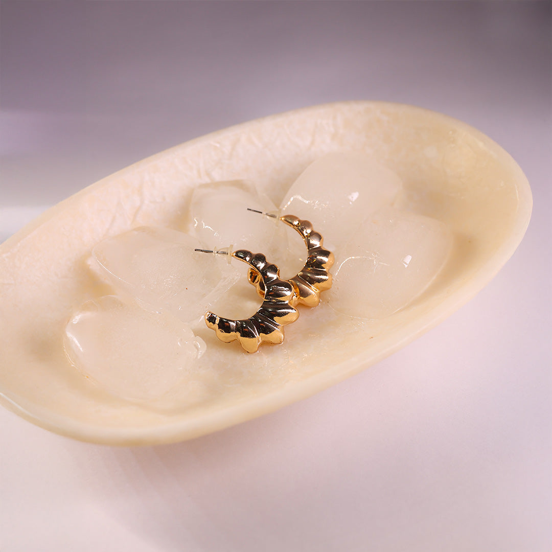 Aurora Gold Collection: Croissant Dreams Hoops