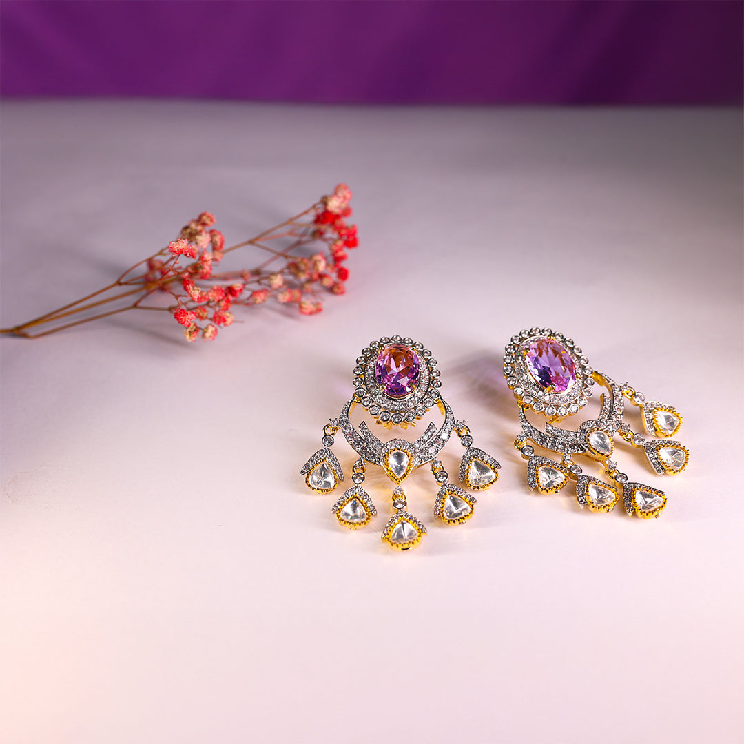 Gul-e-Chaand earrings